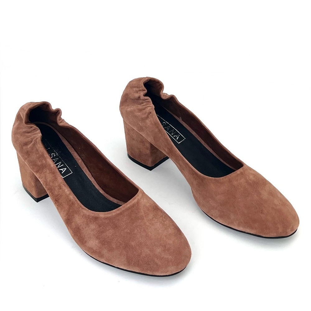 Sol Sana Kenzie Suede Ballet Pump in Rosy Brown - sz EU 40